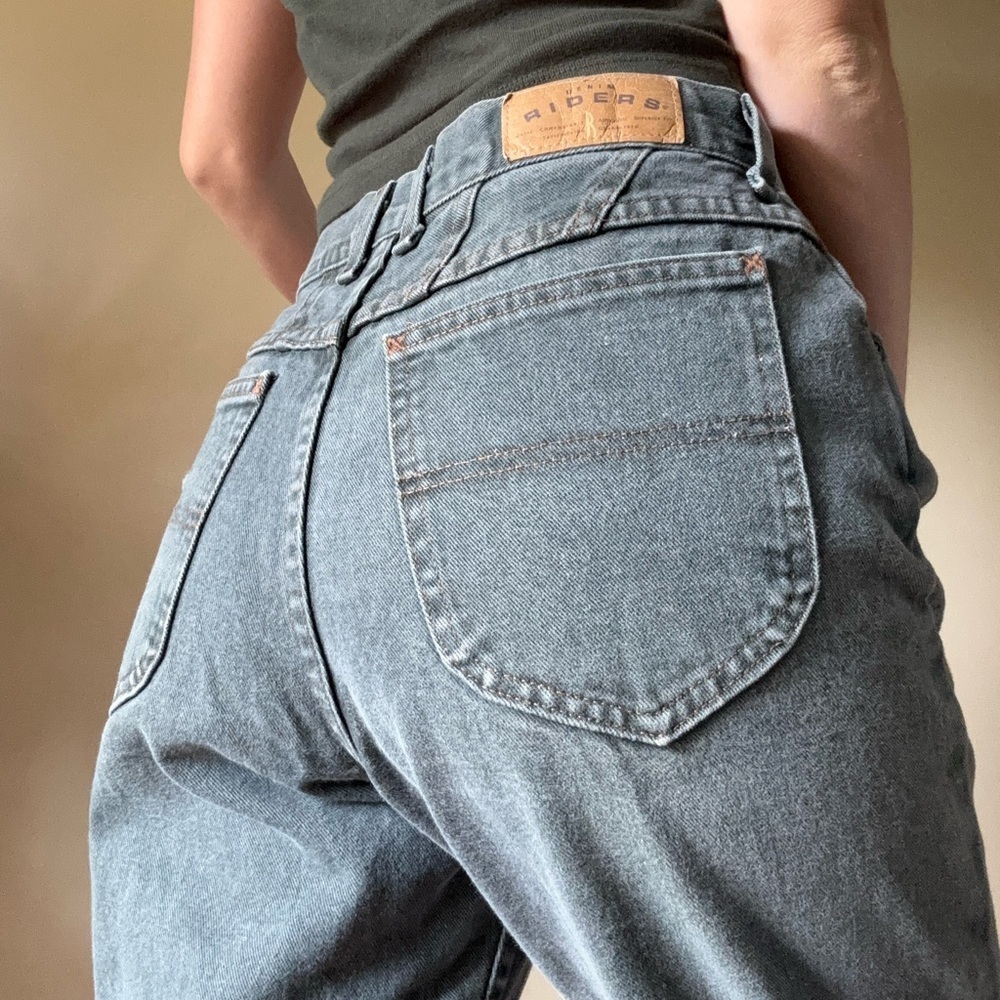 Green Denim Rider Jeans - Picture 3 of 9